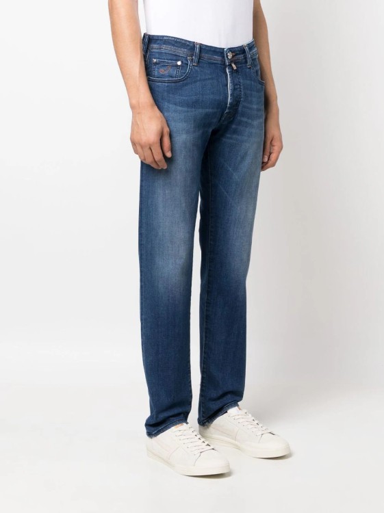 Shop Jacob Cohen Limited Edition Bard Indigo Denim Pants In Blue