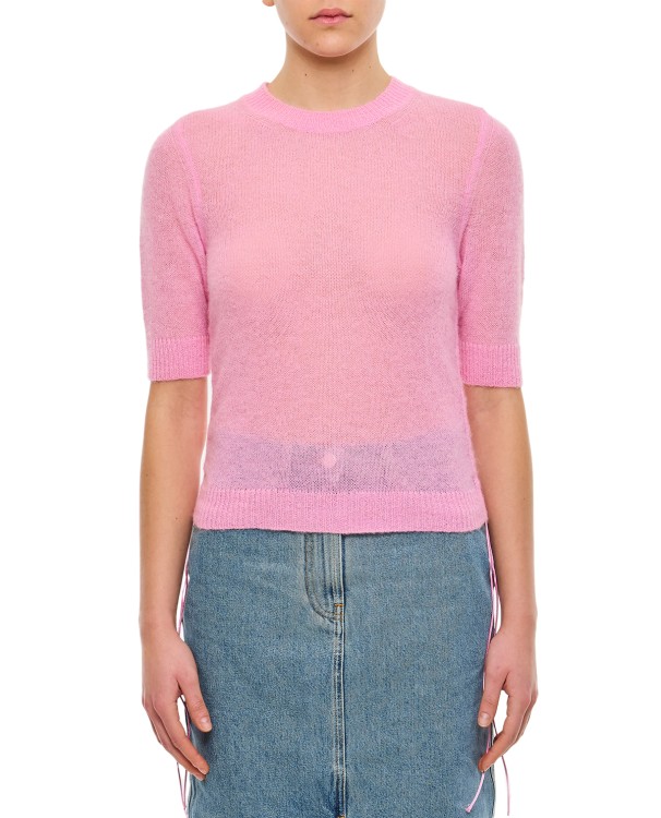 Cecilie Bahnsen Videl Venus Soft Knit Top In Pink