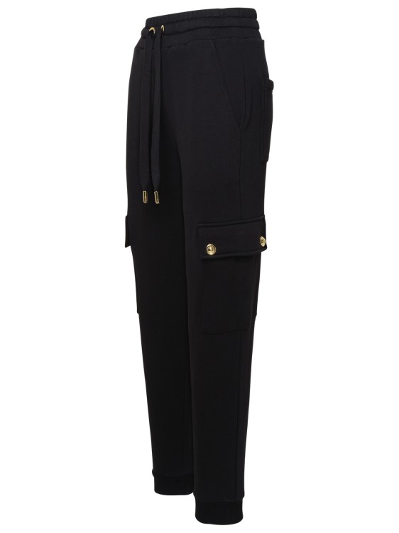 Shop Michael Michael Kors Cargo Jogger Trousers In Black