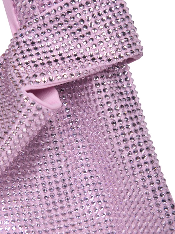 Shop Giuseppe Di Morabito Pink Crepe Satin Paill Bag In Purple