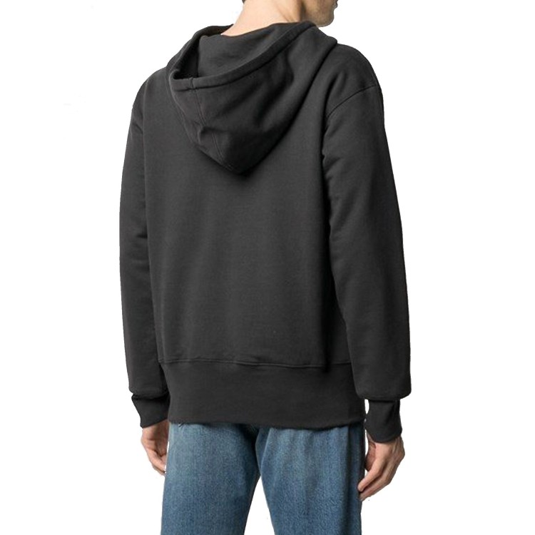 Shop Maison Margiela Cotton Hooded Sweatshirt In Black