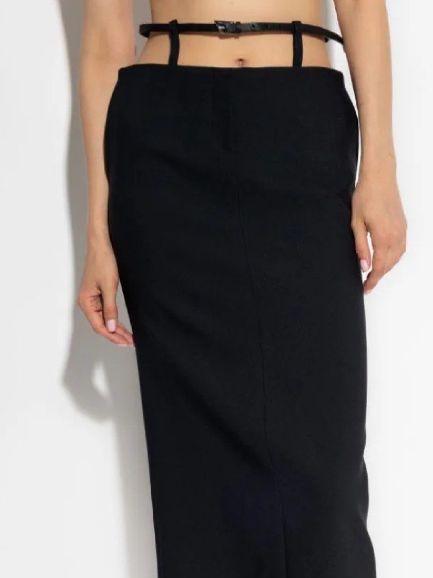 Attico Midi Skirt In Black