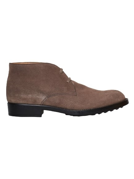 Tod's Suede Ankle Boot In Brown