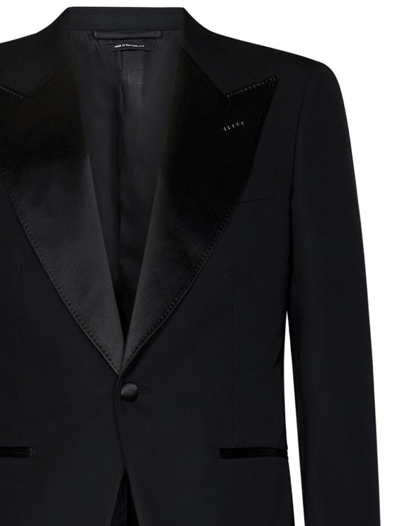 Tom Ford Black Tuxedo Suit In Black