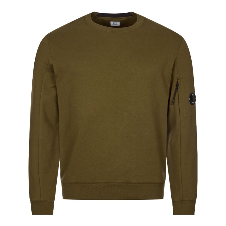 C.p. Company Diagonal Raised Fleece Sweatshirt In Grey