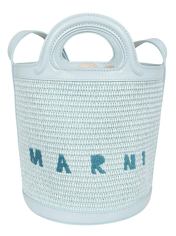 Shop Marni Small Tropicalia Bucket Bag In White