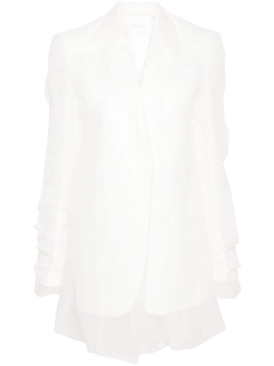 Shop Sportmax Single Breasted Blazer In White