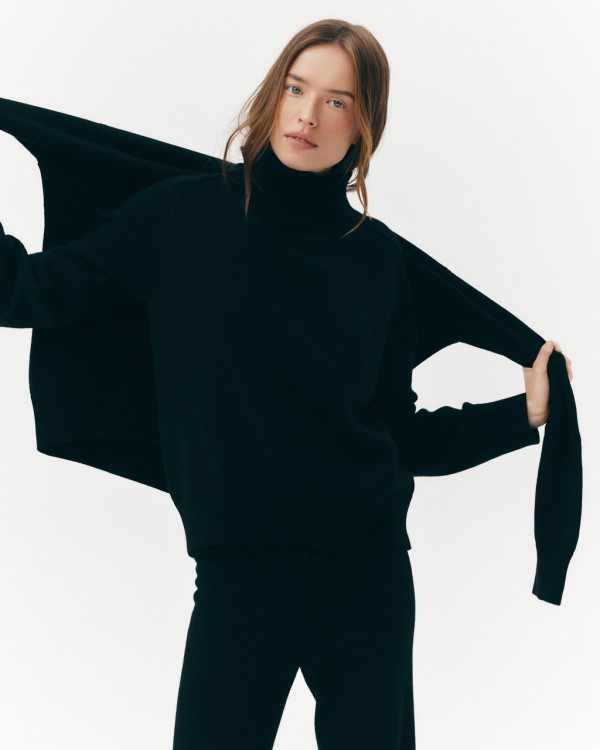 Shop Ether Libra Sweater In Black