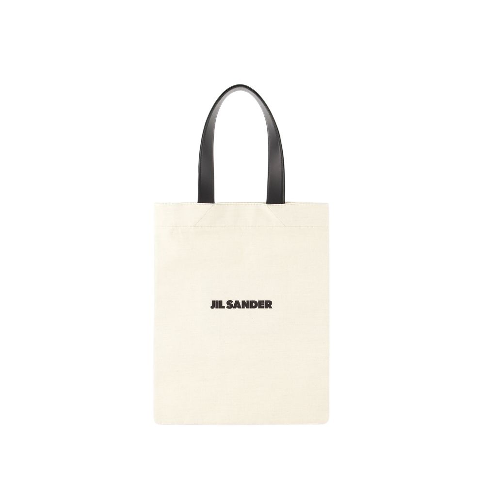 Jil Sander Man Shoulder Bag Ivory Size - Textile Fibers, Soft Leather In Red