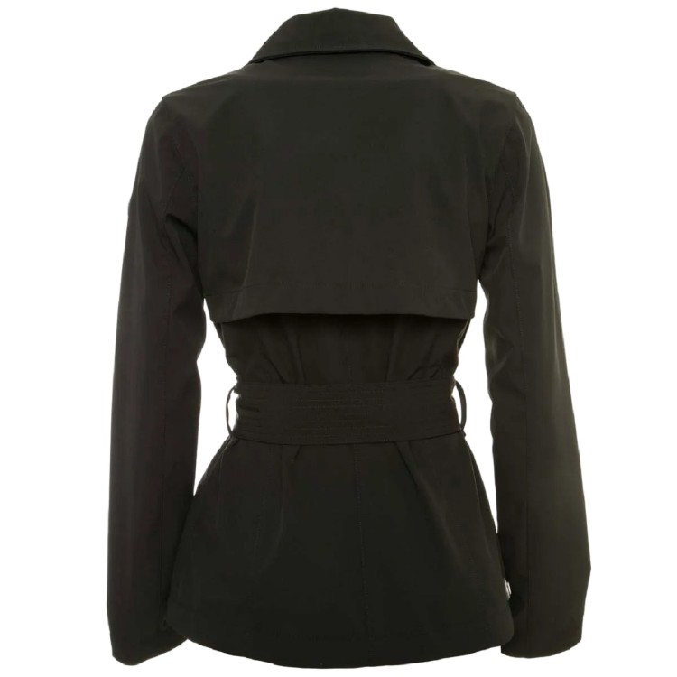 Shop Colmar Originals Short Double-breasted Trench Coat In Black