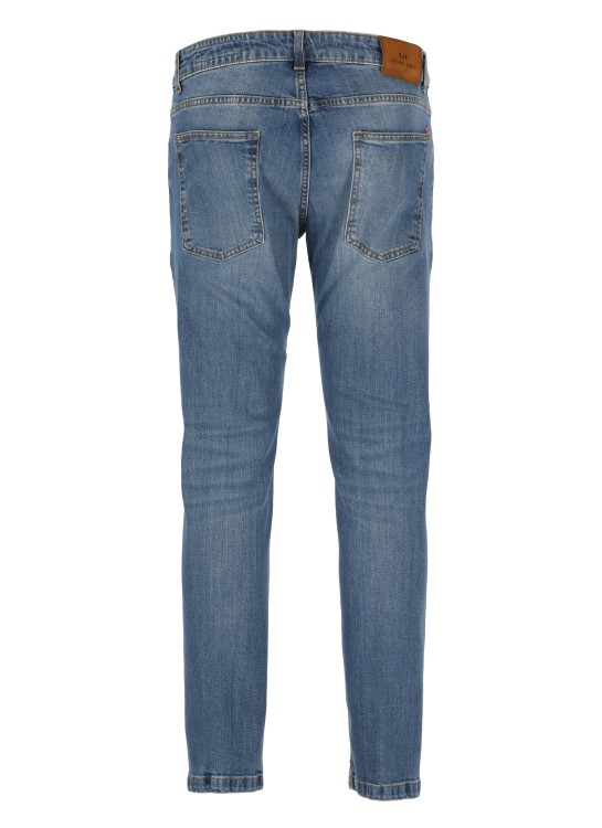 Shop Entre Amis Blue Cotton Jeans
