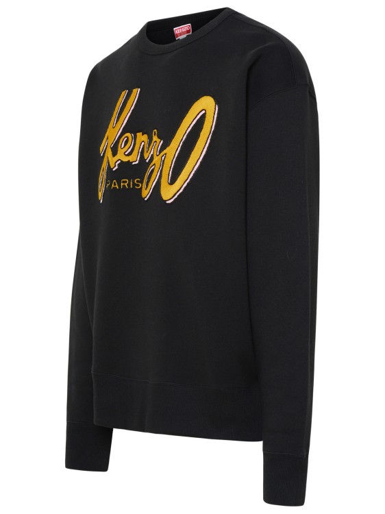 Shop Kenzo Black Cotton Sweatshirt