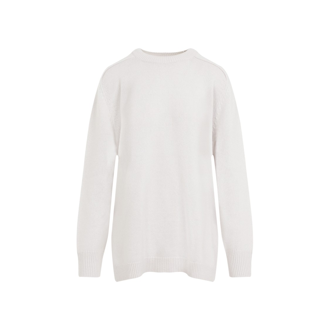 Shop Theory Melange White Cashmere Pullover