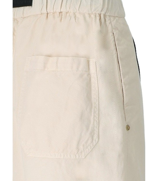 Shop White Sand Carol Cream Ribbed Trousers In Neutrals