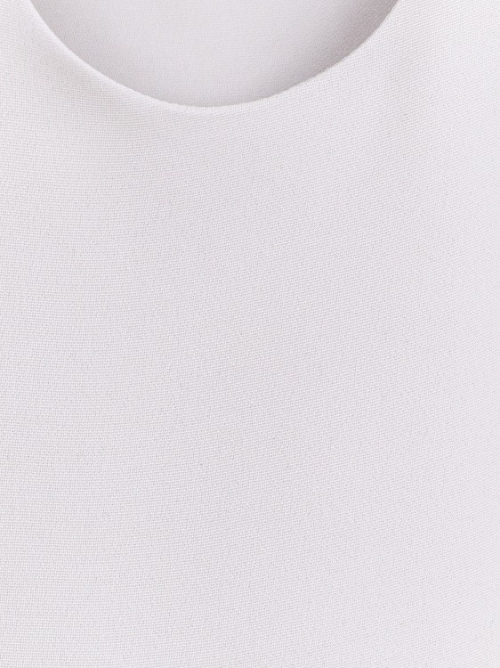 Shop Giorgio Armani Lined Silk Top In White