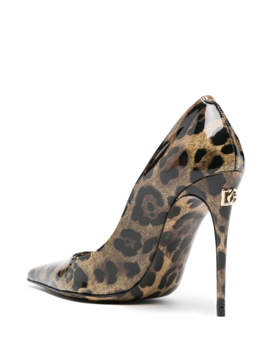 Shop Dolce & Gabbana Leopard-print Pumps In Grey