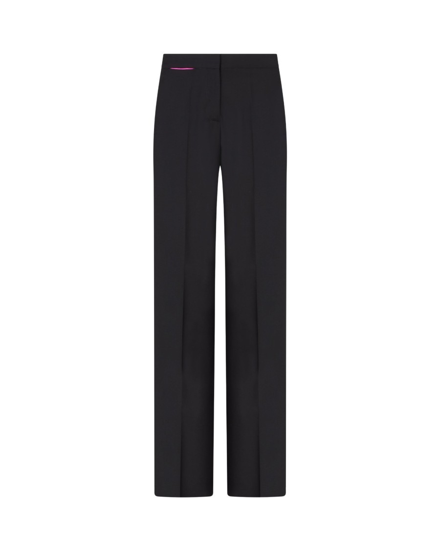 Serena Bute Wool Tapered Trouser - Black