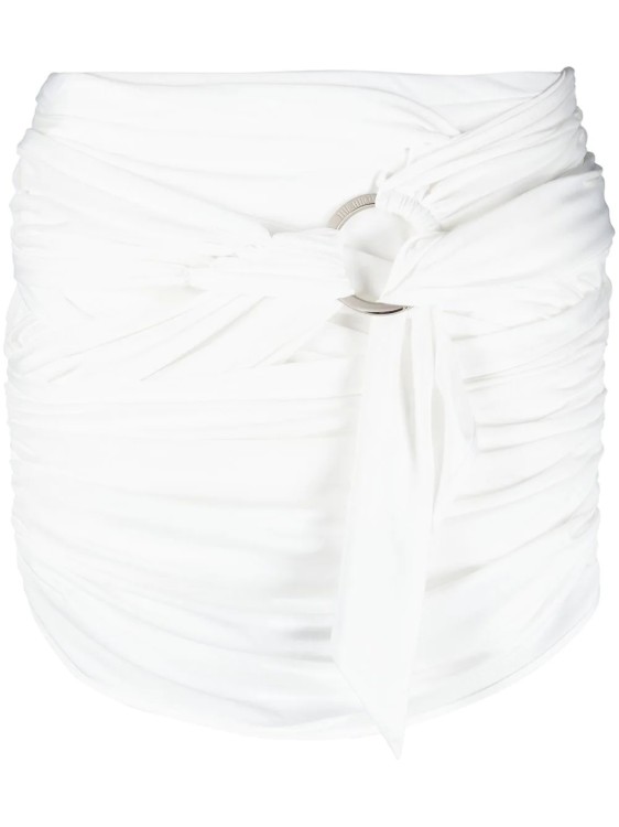 Shop Attico Fran White Mini Skirt