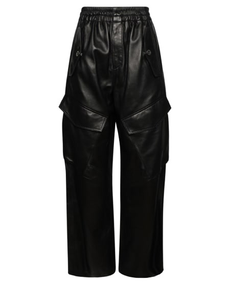 DION LEE LEATHER CARGO PANT,C2110R23