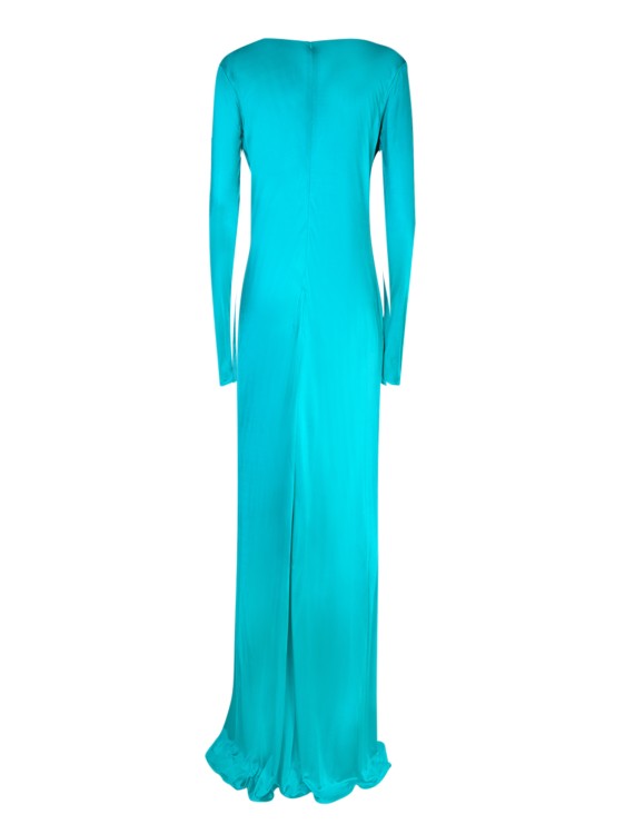 Shop Roberto Cavalli Viscose Dress In Blue