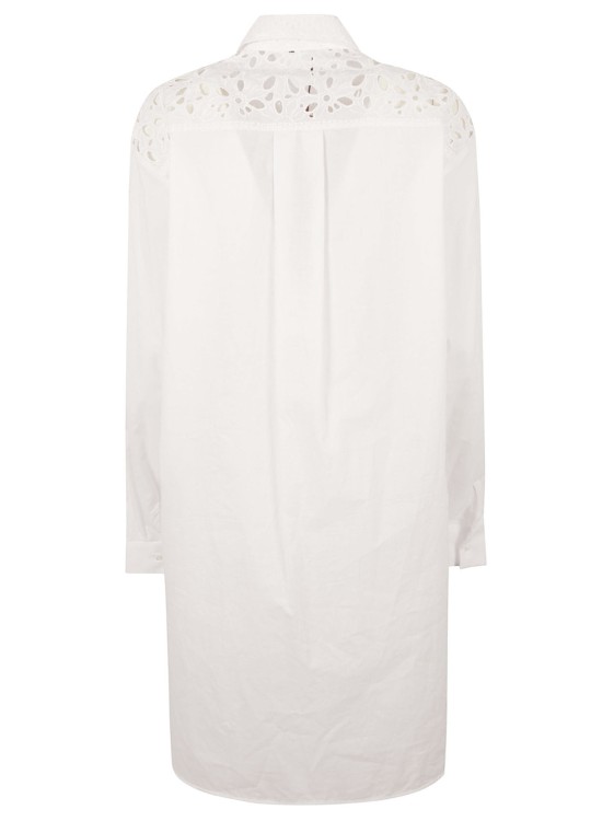 Shop Ermanno Scervino White Cotton Broderie Anglaise Shirt