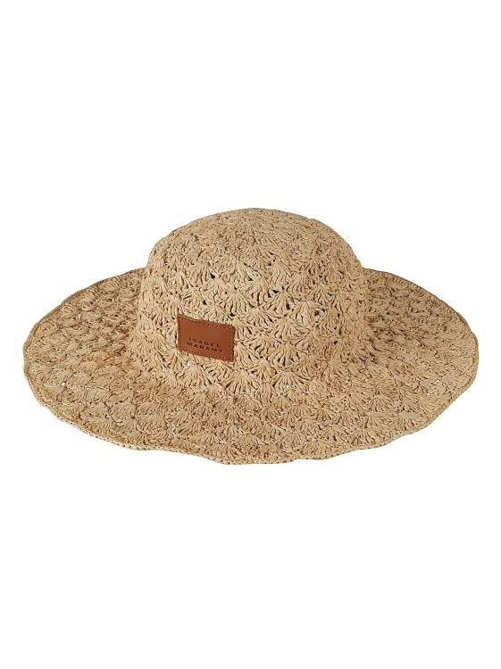 Shop Isabel Marant Beige Raffia Crochet Oval Crown Hats In Brown