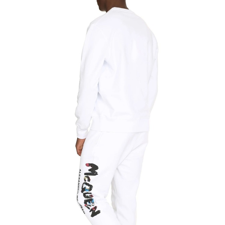 Shop Alexander Mcqueen Logo Sweatshirt In White