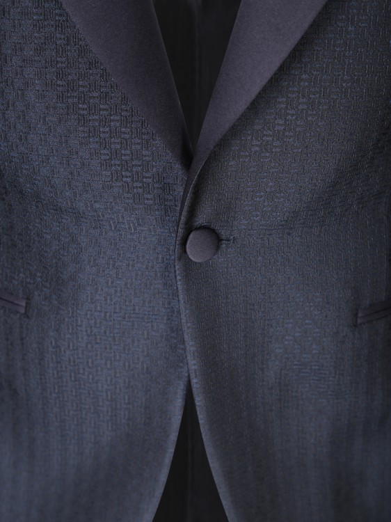 Shop Canali Blue Microfiber Fabric Tuxedo