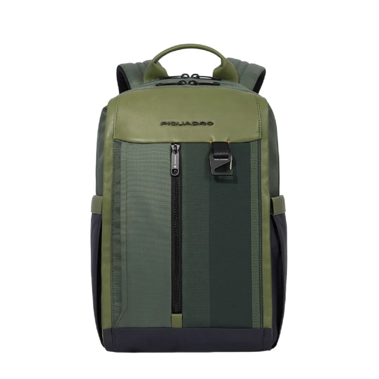 Piquadro 12.9" Laptop And Ipad Pro Backpack With Sternum Strap In Green