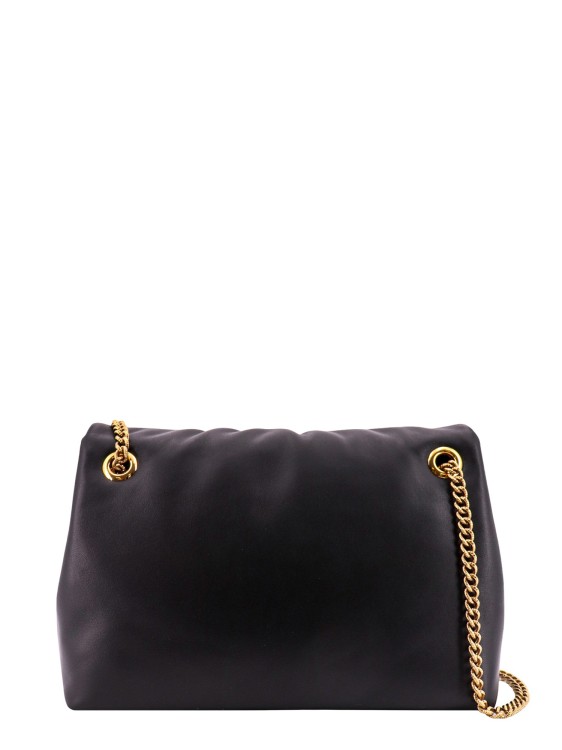 Shop Dolce & Gabbana Padded Leather Shoulder Bag With Jewel Detail In Black