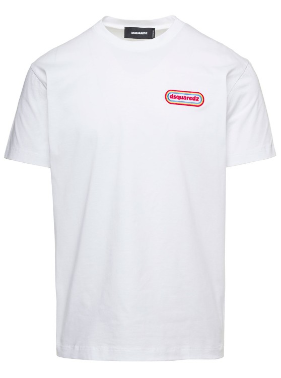 Dsquared2 D2 Round Cool Tee In White