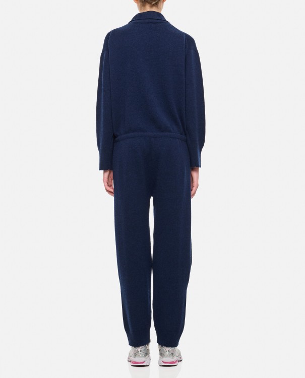 Barrie Cashmere Front Buttoned Jumpsuit In Black