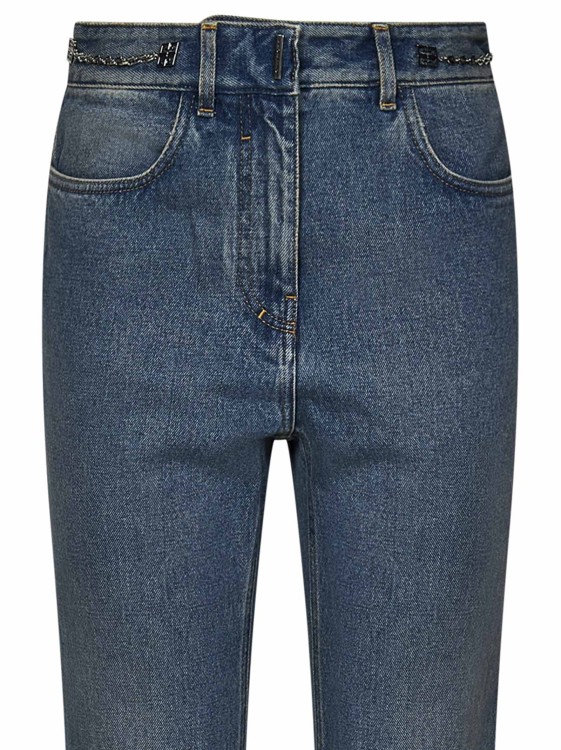 Shop Givenchy Denim Boot Cut Jeans In Blue