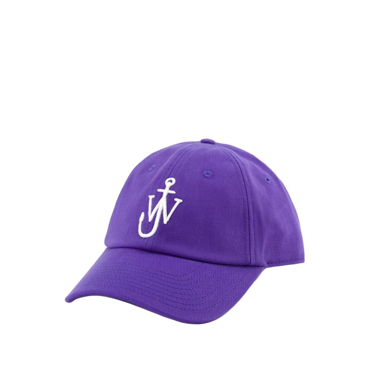 Shop Jw Anderson Baseball Cap - Canvas - Blue In Purple