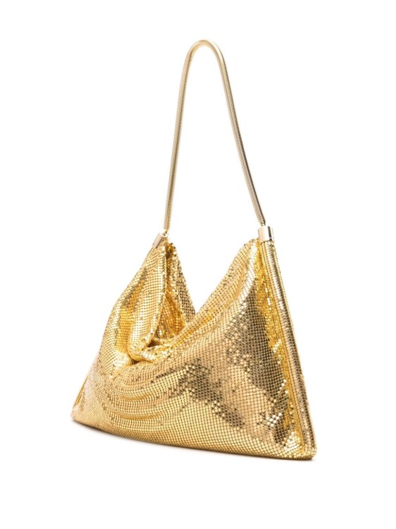 Shop Rabanne Gold-tone Aluminium Chainmail Bag
