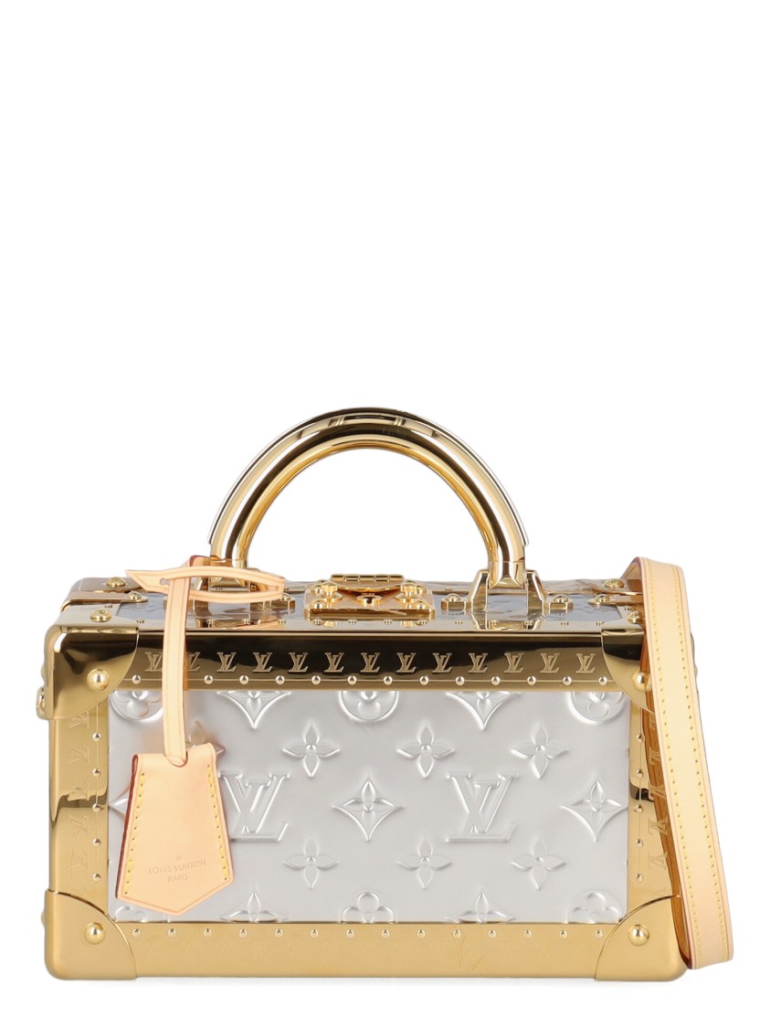 Monogram Logo Cross Body Bag by Louis Vuitton in Gold color for Luxury  Clothing