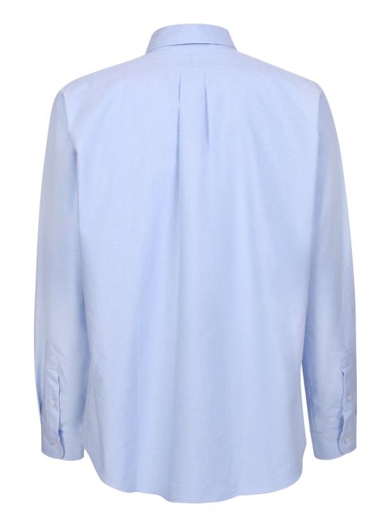 Shop Kenzo Light Blue Cotton Shirt