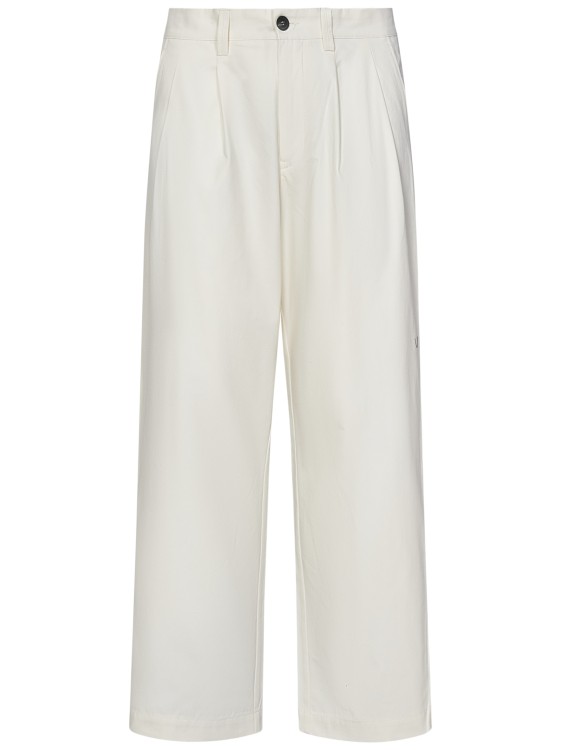 Shop Sease Wide-leg Trousers In White