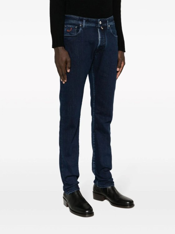 Shop Jacob Cohen Indigo Blue Bard Limited Edition Denim Pants