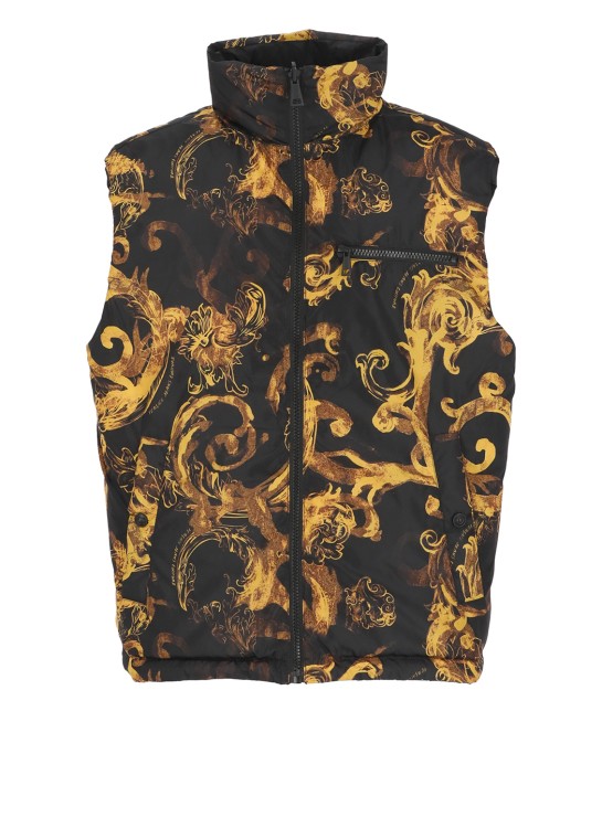 Versace Jeans Couture Watercolor Couture Vest In Black