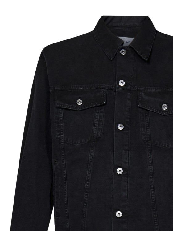 Shop Off-white Black Cotton Denim Jacket