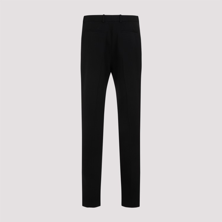 Saint Laurent Classic Wool Pants In Black