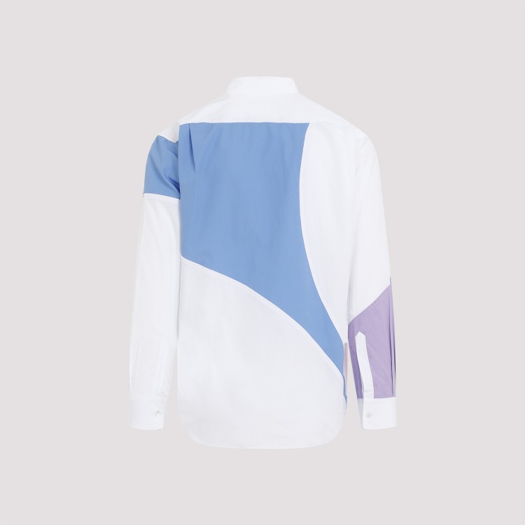 Shop Comme Des Garçons Multicolor Andy Warhol Poplin Shirt In White