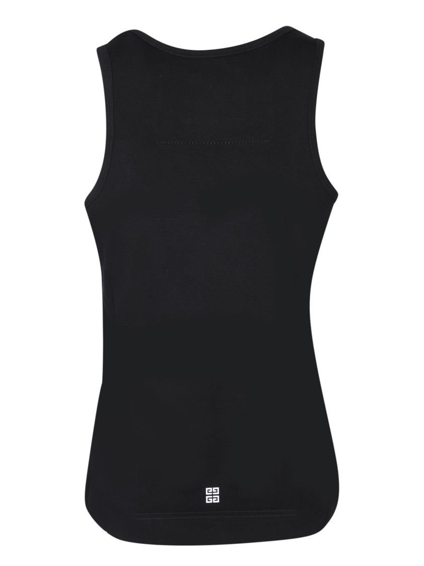 Givenchy Crew-neck Halterneck Top Tops Black In Black
