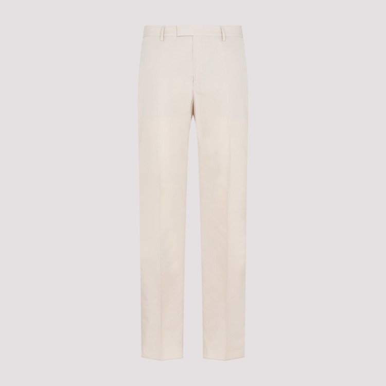 Shop Berluti Sand Beige Cotton Pants In Neutrals