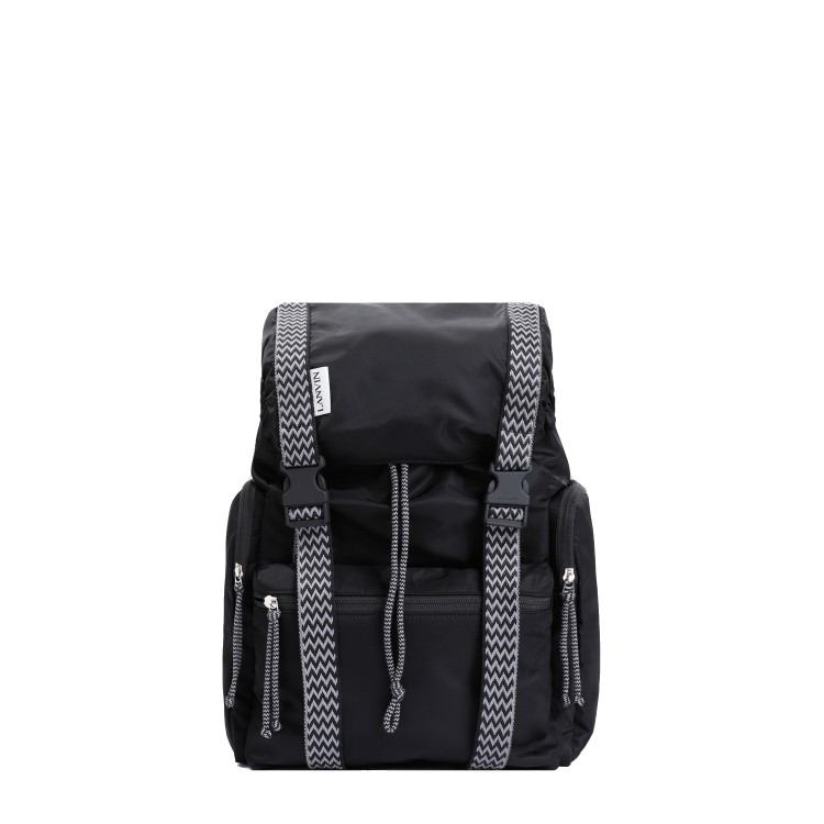 Lanvin Curb Black Nylon Backpack