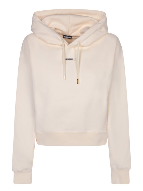 Jacquemus Cotton Hoodie In Neutral