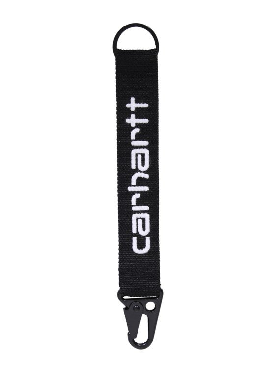 Carhartt Embroidered Logo Keychain In Black
