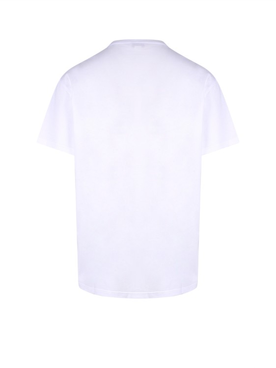 Shop Alexander Mcqueen Cotton T-shirt With Embossed Logo In White