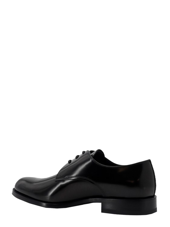 Shop Tod's Patent Leather Lace-up Shoe In Black